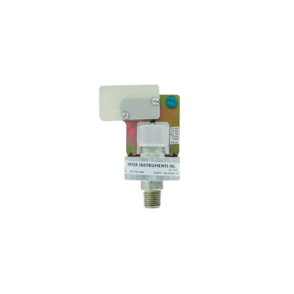 Economical pressure switch, set point range 100-500 psi 689-3445 kPa, +/-20.0 psi